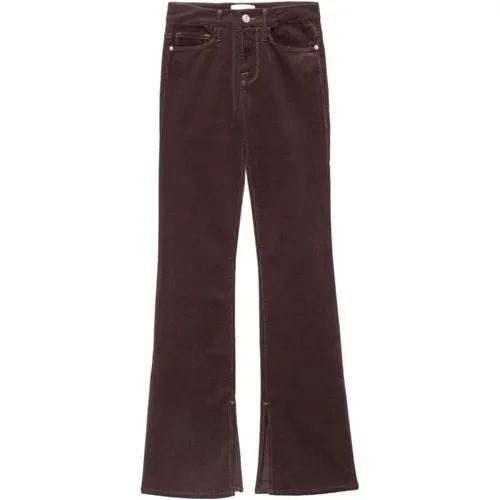 Mini Boot Slit Espresso Jeans , Damen, Größe: W27 - Frame - Modalova