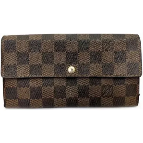 Pre-owned Canvas wallets , female, Sizes: ONE SIZE - Louis Vuitton Vintage - Modalova