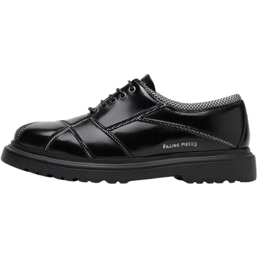 Derby Rohe Schwarz , Herren, Größe: 41 EU - Filling Pieces - Modalova