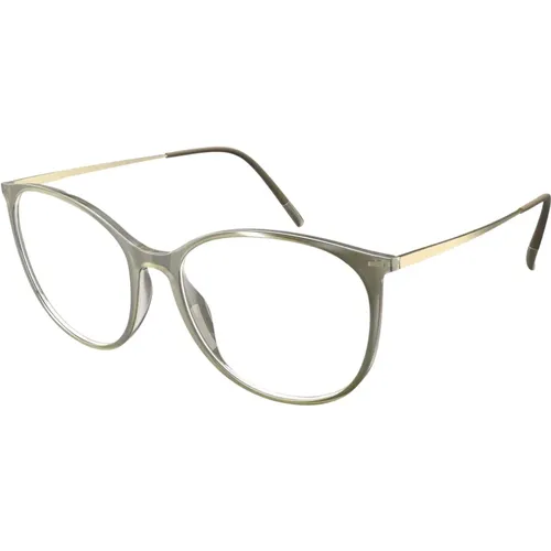 Lite Fullrim Eyewear Frames Milky Jade , unisex, Sizes: 54 MM - Silhouette - Modalova