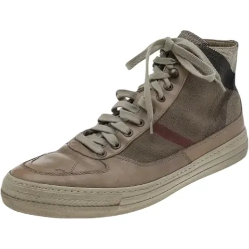 Pre-owned Leder sneakers - Burberry Vintage - Modalova