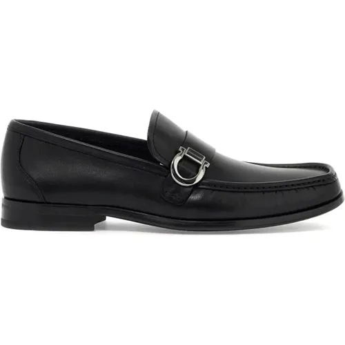 Klassische Lederslipper , Herren, Größe: 39 1/2 EU - Salvatore Ferragamo - Modalova