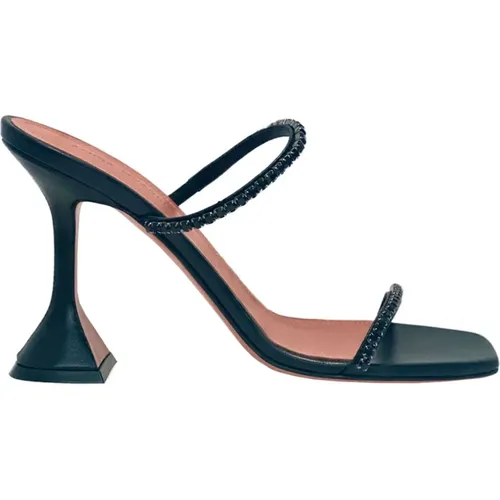 Leather Mules , female, Sizes: 3 1/2 UK - Amina Muaddi - Modalova