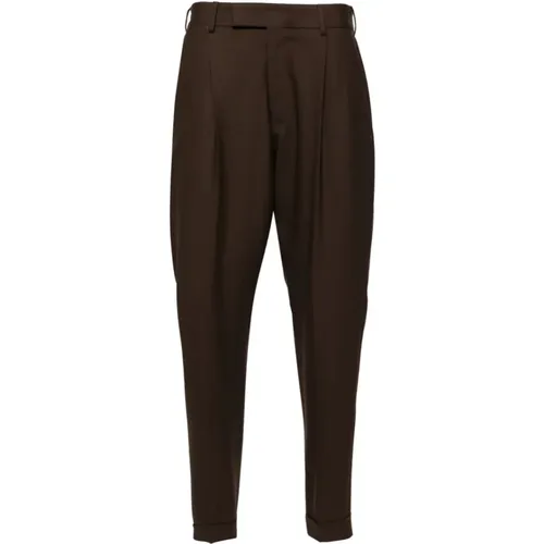 Rebel Tapered Wool Pants , male, Sizes: M, 2XL, S - PT Torino - Modalova