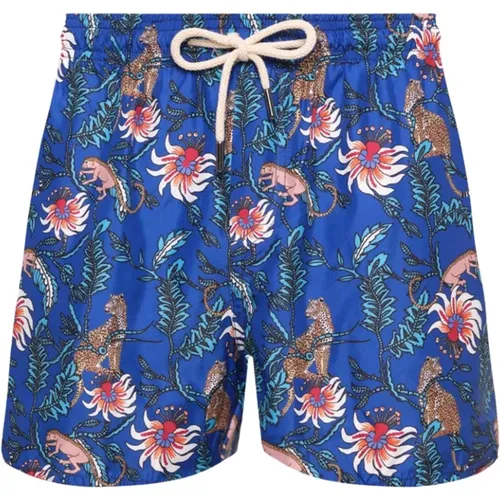 Mediterranean Style Swim Shorts , male, Sizes: M, 2XL, L, XL - Peninsula - Modalova