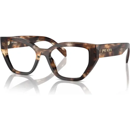 Trendy Eyewear Frames in Tortoise Sand , unisex, Sizes: 51 MM - Prada - Modalova