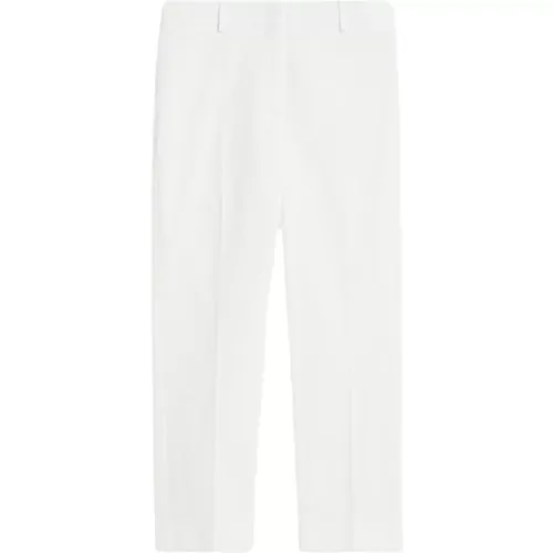 Cecco Weiße Baumwoll-Slim-Fit-Hose , Damen, Größe: XS - Max Mara Weekend - Modalova