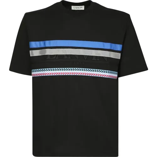 Logo Graphic Print T-Shirt , male, Sizes: S - Lanvin - Modalova