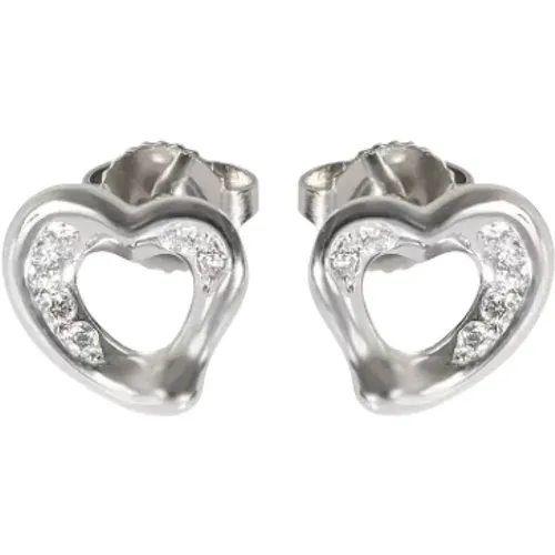 Pre-owned Platinum earrings , female, Sizes: ONE SIZE - Tiffany & Co. Pre-owned - Modalova