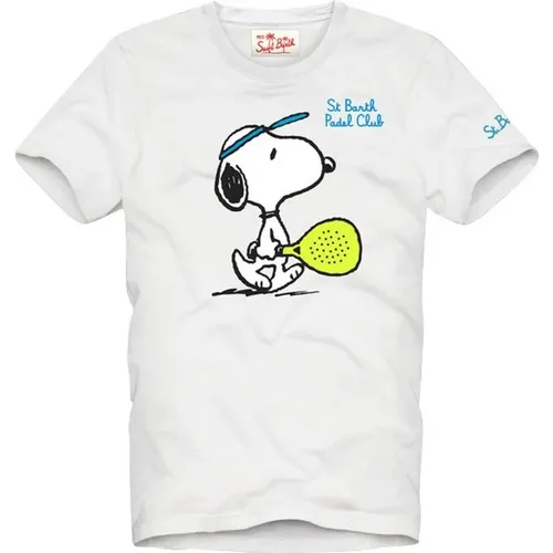 Cooles Snoopy T-Shirt für Männer , Herren, Größe: M - Saint Barth - Modalova