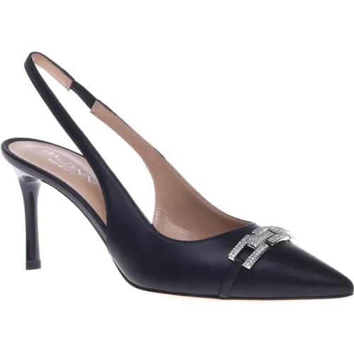 Court shoe in calfskin , female, Sizes: 4 1/2 UK, 3 UK, 4 UK, 7 UK, 5 UK, 6 UK - Baldinini - Modalova