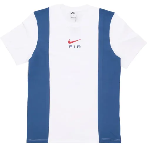 Sportswear Air Top - Weiß/Court Blau , Herren, Größe: XL - Nike - Modalova
