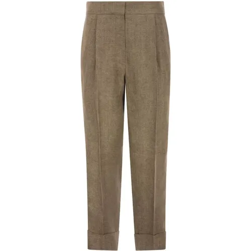 Slim-Fit Leinenhose - BRUNELLO CUCINELLI - Modalova