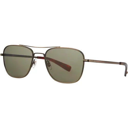 Brushed Gold-Tortoise Sunglasses Harbor SUN , unisex, Sizes: 52 MM - Garrett Leight - Modalova