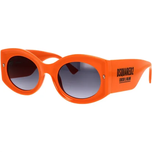 Innovative Sonnenbrille mit Unverwechselbaren Details , unisex, Größe: 51 MM - Dsquared2 - Modalova