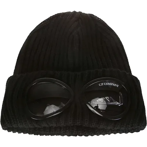 Merino Wool Goggle Beanie Hat , male, Sizes: ONE SIZE - C.P. Company - Modalova