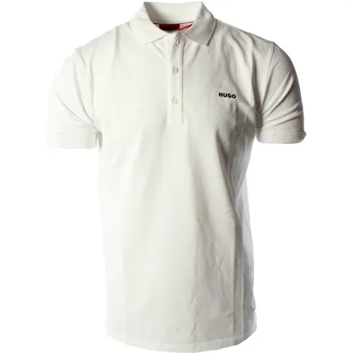 Slim Fit Polo Shirt Weiß Herren , Herren, Größe: L - Hugo Boss - Modalova