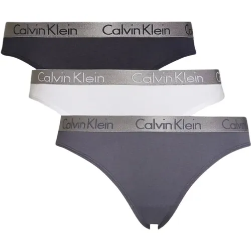 Er-Pack Slip in 3 Farben, Baumwoll-Elasthan-Mix , Damen, Größe: XL - Calvin Klein - Modalova