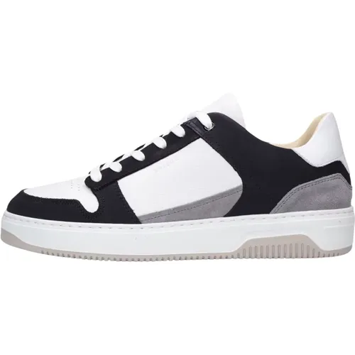 Herren Court Sneakers Weiß Leder - Nubikk - Modalova