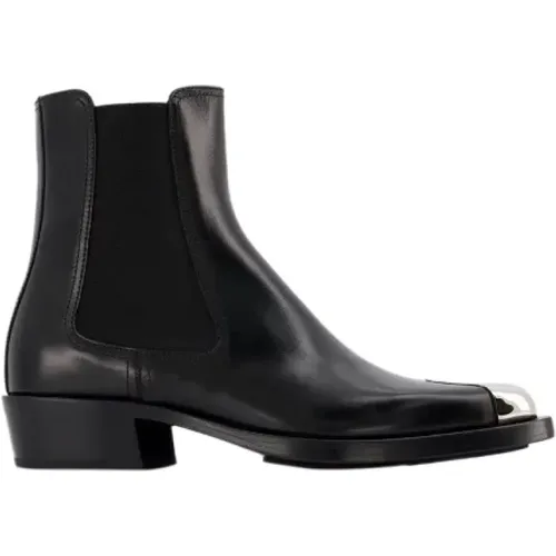 Leather boots , female, Sizes: 3 UK - alexander mcqueen - Modalova