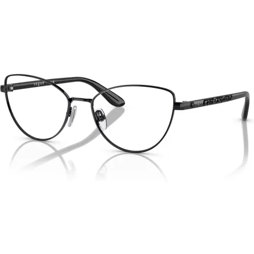 Schwarze Brillengestelle , unisex, Größe: 53 MM - Vogue - Modalova