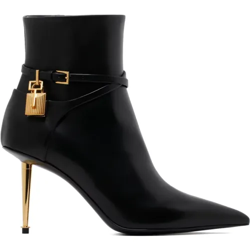 Leather Pointed Toe Boots , female, Sizes: 6 UK, 5 UK, 7 UK, 4 UK, 8 UK - Tom Ford - Modalova