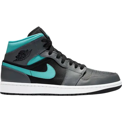 Limitierte Auflage Grau Aqua Air Jordan 1 Mid , Herren, Größe: 40 EU - Nike - Modalova