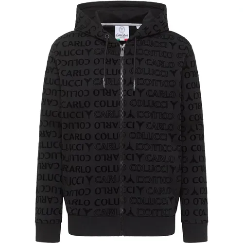 Stilvolle Hoodie Jacke , Herren, Größe: XL - carlo colucci - Modalova