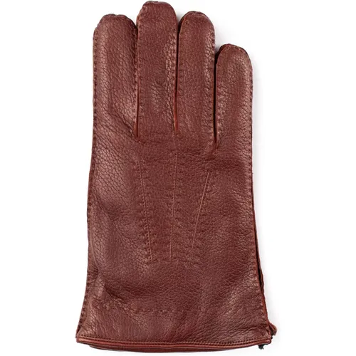 Leather Artisan Gloves Italy , male, Sizes: 9 IN, 9 1/2 IN - Orciani - Modalova