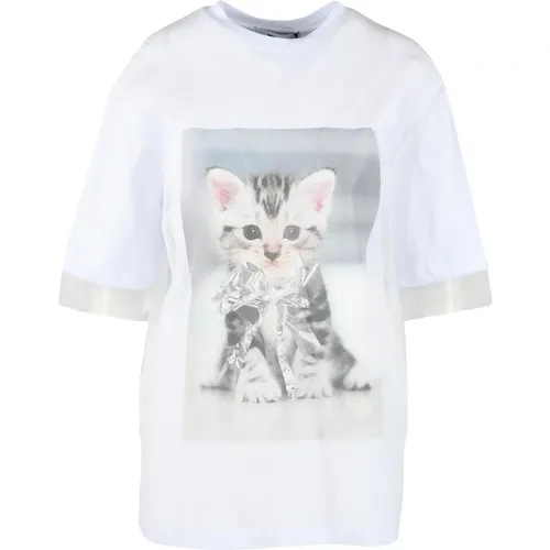 T-Shirts , Damen, Größe: XS - MSGM - Modalova