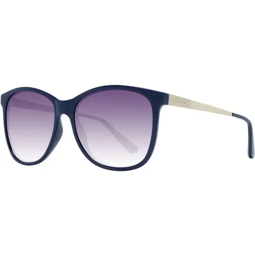 Blaue Runde Sonnenbrille mit Verlaufsgläsern 100% UV-Schutz - Ted Baker - Modalova