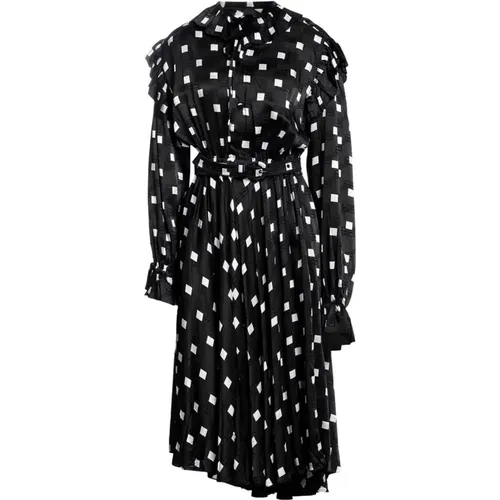 Printed Midi Dress , female, Sizes: S - Balenciaga - Modalova