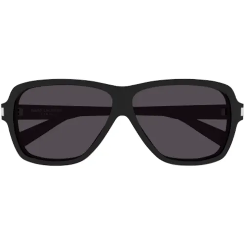 Aviator Sonnenbrille mit Eckwinkel-Detail - Saint Laurent - Modalova