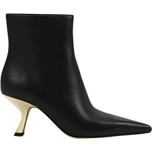 Elegant Ankle Boots with Gold Heel , female, Sizes: 6 1/2 UK, 6 UK, 4 UK, 5 1/2 UK - Michael Kors - Modalova