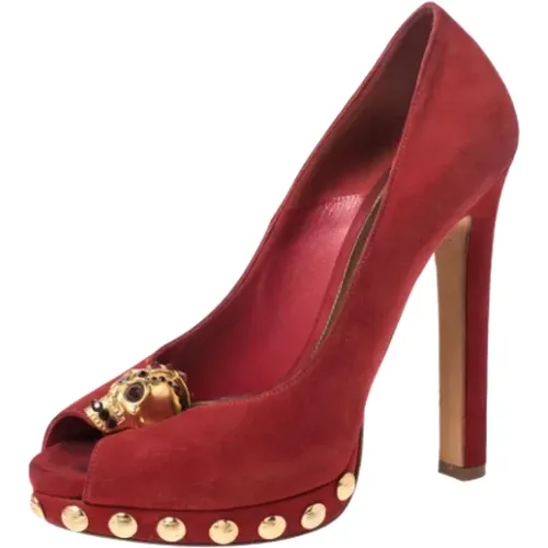 Pre-owned Suede heels , female, Sizes: 3 UK - Alexander McQueen Pre-owned - Modalova