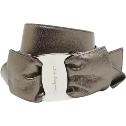 Pre-owned Leather belts , female, Sizes: ONE SIZE - Salvatore Ferragamo Pre-owned - Modalova
