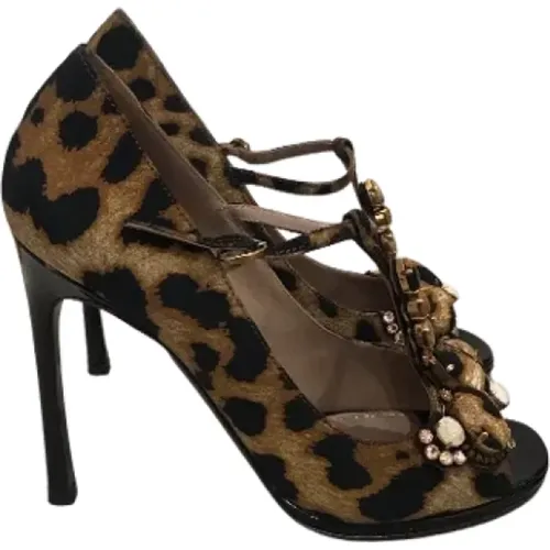 Pre-owned Canvas heels , female, Sizes: 3 UK - Saint Laurent Vintage - Modalova
