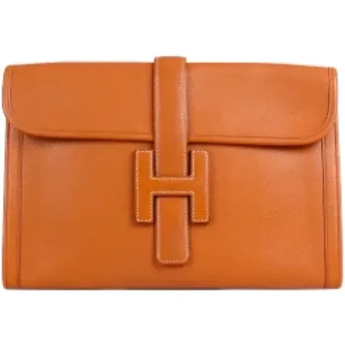 Pre-owned Leather clutches , female, Sizes: ONE SIZE - Hermès Vintage - Modalova