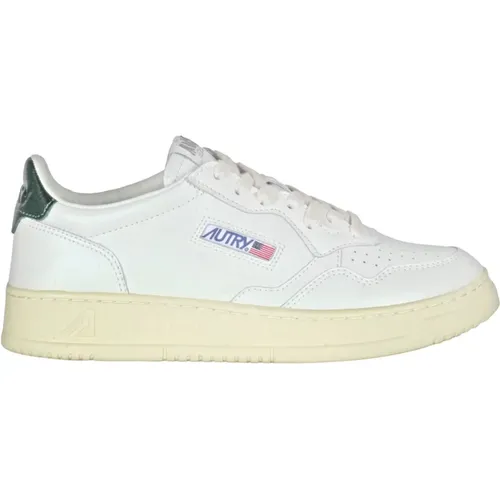 Leather Sneakers with Embroidered Logo , female, Sizes: 6 UK, 4 UK, 8 UK, 5 UK - Autry - Modalova