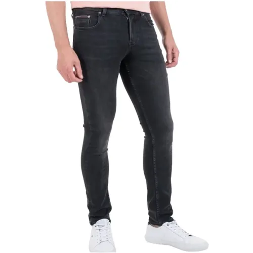 Extra Slim Layton Schwarze Jeans - Tommy Hilfiger - Modalova