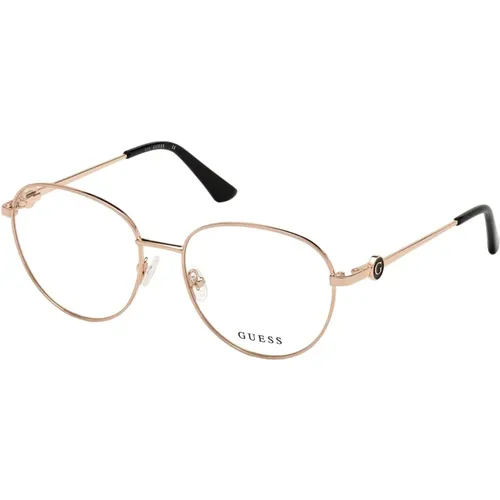 Rose Gold Eyewear Frames , unisex, Sizes: 53 MM - Guess - Modalova