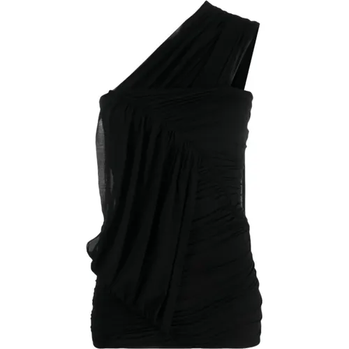 One-Shoulder Blouse , female, Sizes: S - Rick Owens - Modalova