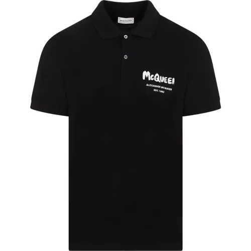 Cotton Polo Shirt , male, Sizes: M, L, S - alexander mcqueen - Modalova