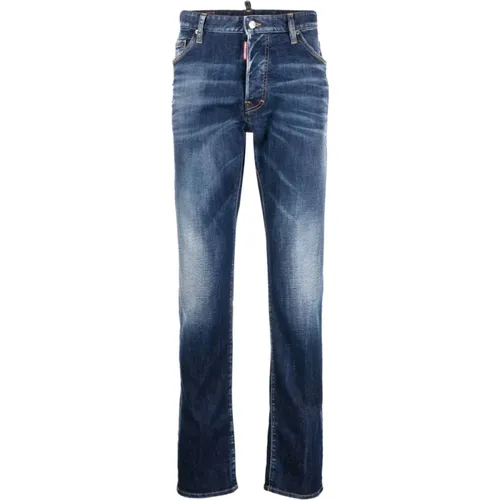 Blaue Skinny Cool Guy Jeans,Blaue Stretch-Baumwoll-Denim-Jeans - Dsquared2 - Modalova