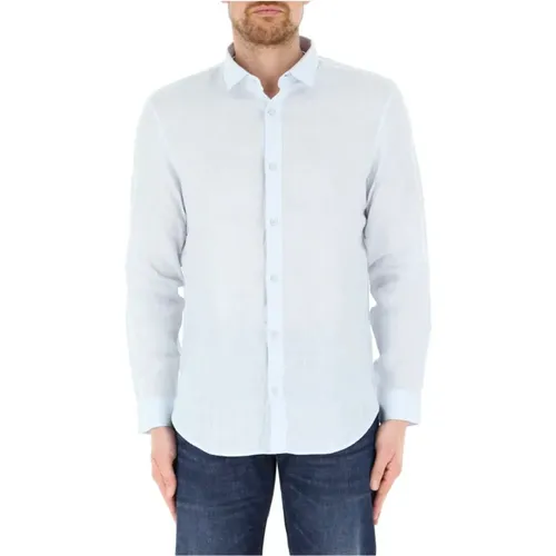 Linen Shirt , male, Sizes: 2XL, M, L, S - Armani Exchange - Modalova