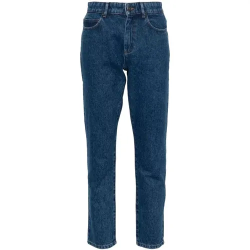 Blaue Denim Jeans mit schmalem Bein , Damen, Größe: XS - Soeur - Modalova