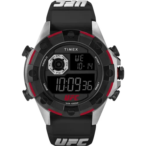 Digital UFC Kick Watch , male, Sizes: ONE SIZE - Timex - Modalova