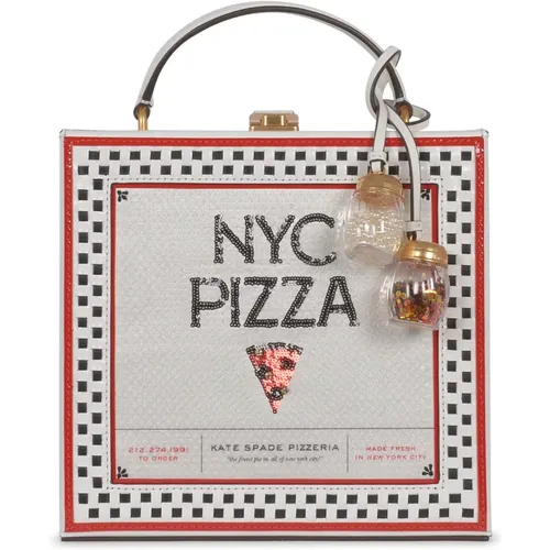 Pizza Box Top Handle Bag , female, Sizes: ONE SIZE - Kate Spade - Modalova