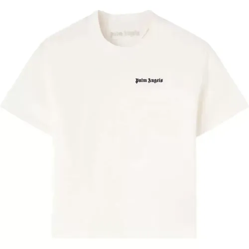 Klassisches Logo Enganliegendes T-Shirt,T-Shirts - Palm Angels - Modalova