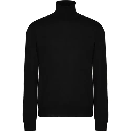 Ribbed Knit Roll Neck Sweater , male, Sizes: S, M, L - Valentino - Modalova